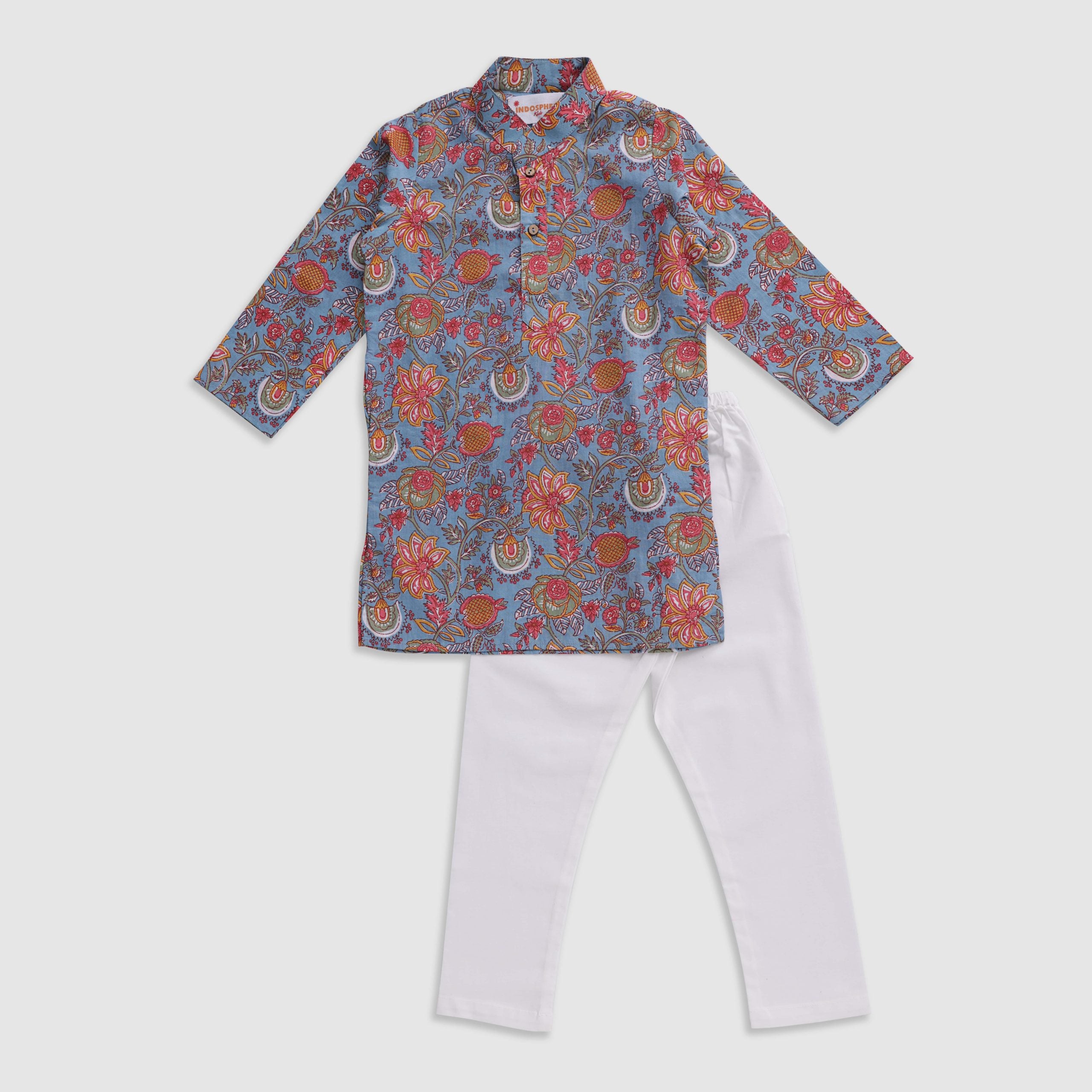 Baby Boy Printed Kurta Pajama Set