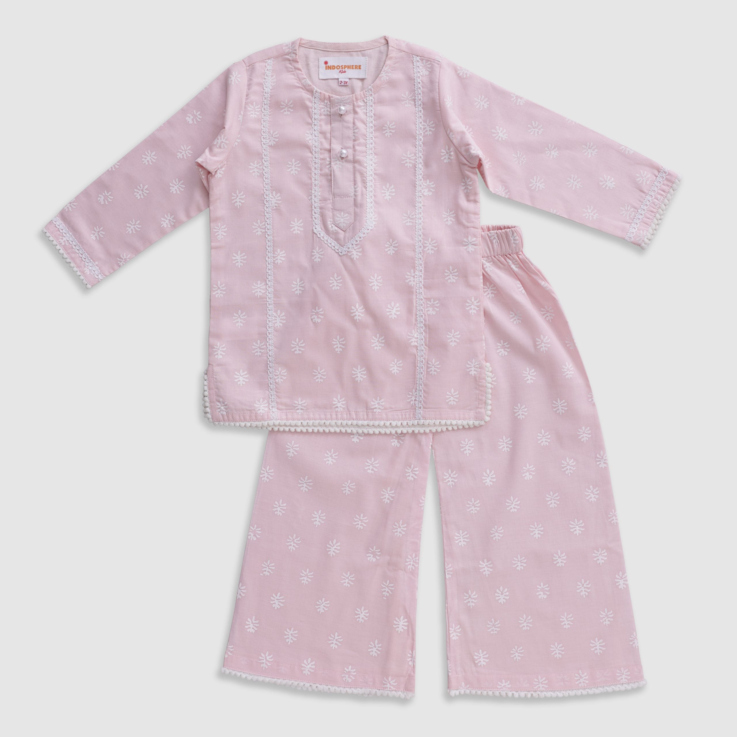 Babyhug Woven Full Sleeves Kurta Pajama Set with Jacket & Sequin Detailing - Navy Blue