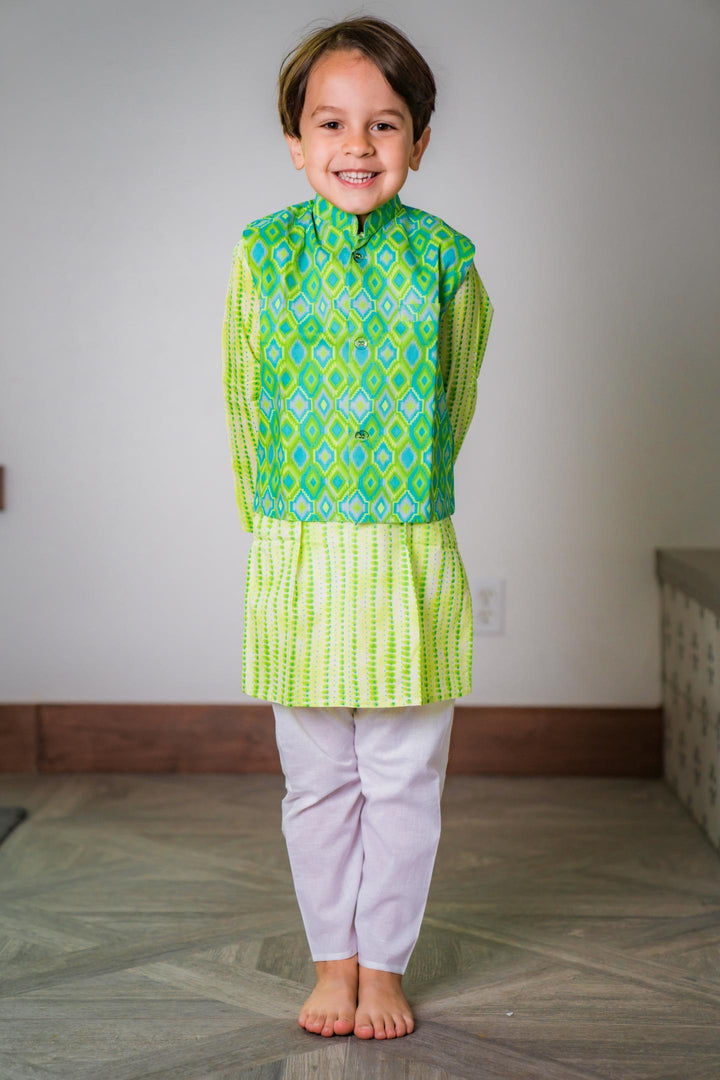 Cotton Jacket Set - Green