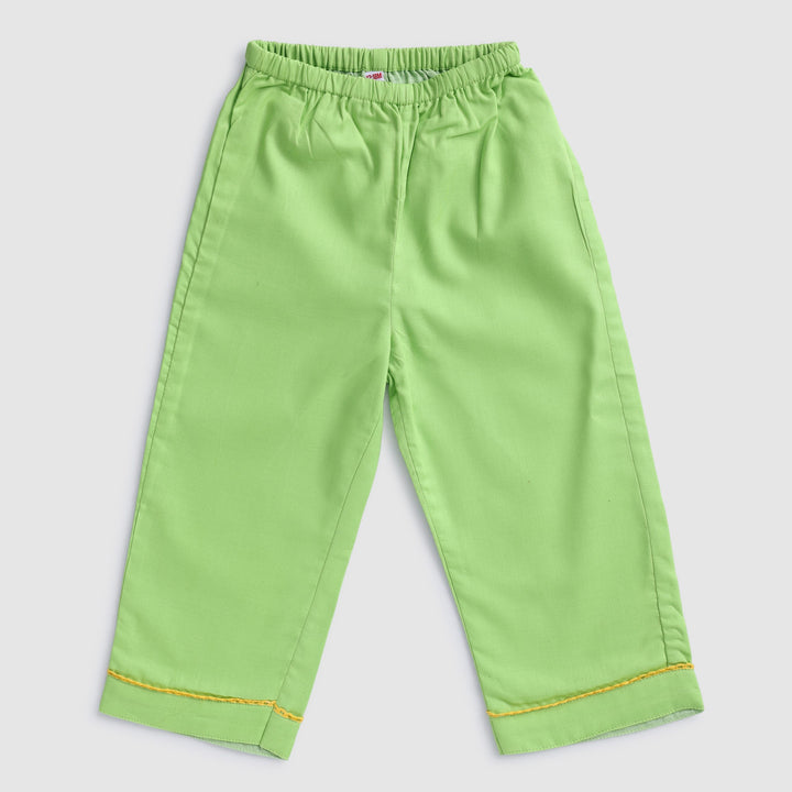 Green and Yellow Pant Set