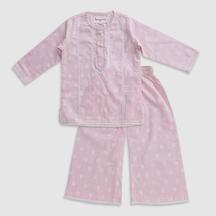 Baby Pink - Kurta Pajama Set